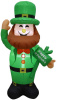 4 Foot Leprechaun with Sign Greeting St. Patrick's Day Inflatable